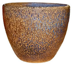 A large gold-brown bowl